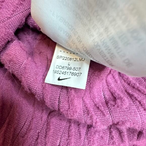 Nike Therma-Fit Womens Quarter Zip Running Pullover Top Sz Large - Picture 9 of 11